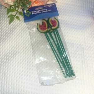 DesignWare Watermelon Beverage Stirrers